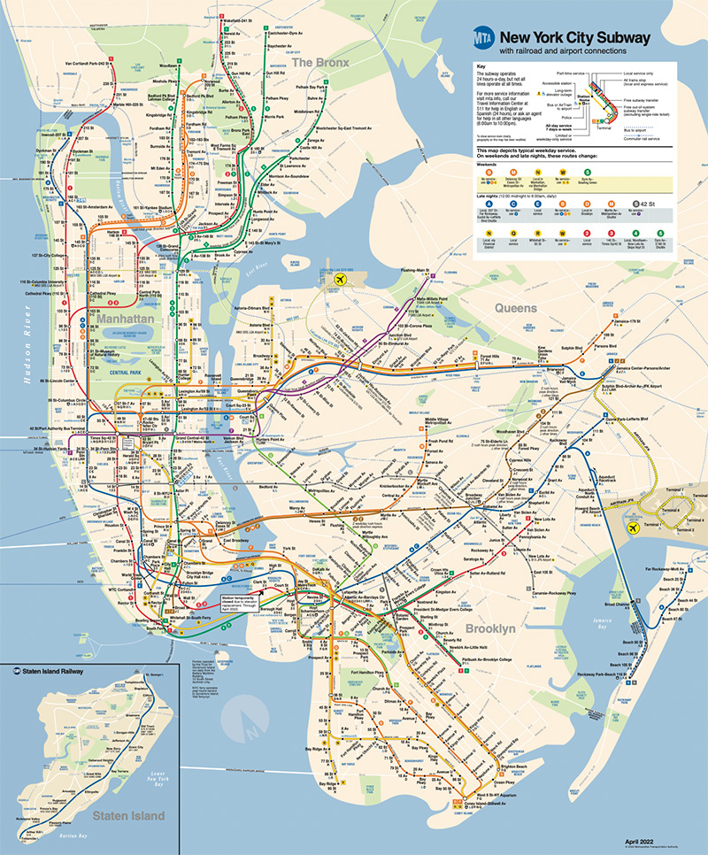 MTA、ニューヨーク地下鉄の駅やホームページで新デザインを採用した 