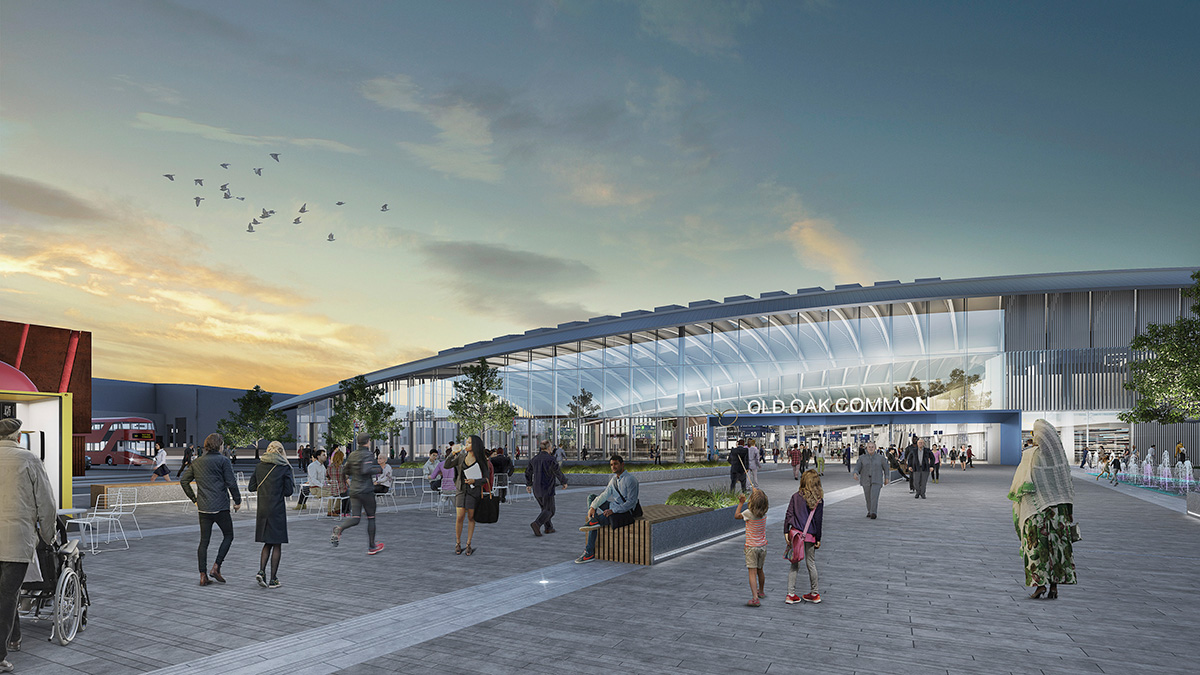個性的なデザインの駅舎が建設されるハイスピード２の新駅（オールド・オーク・コモン駅編）